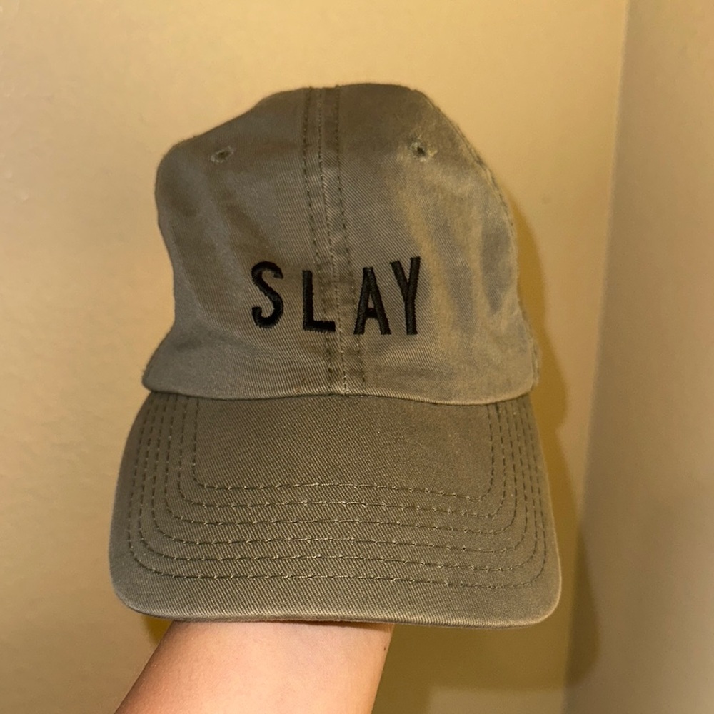 OTTO Olive Green 'SLAY' Hat